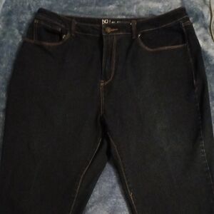 No Boundaries Women's Deep Indigo Relaxed Jeans